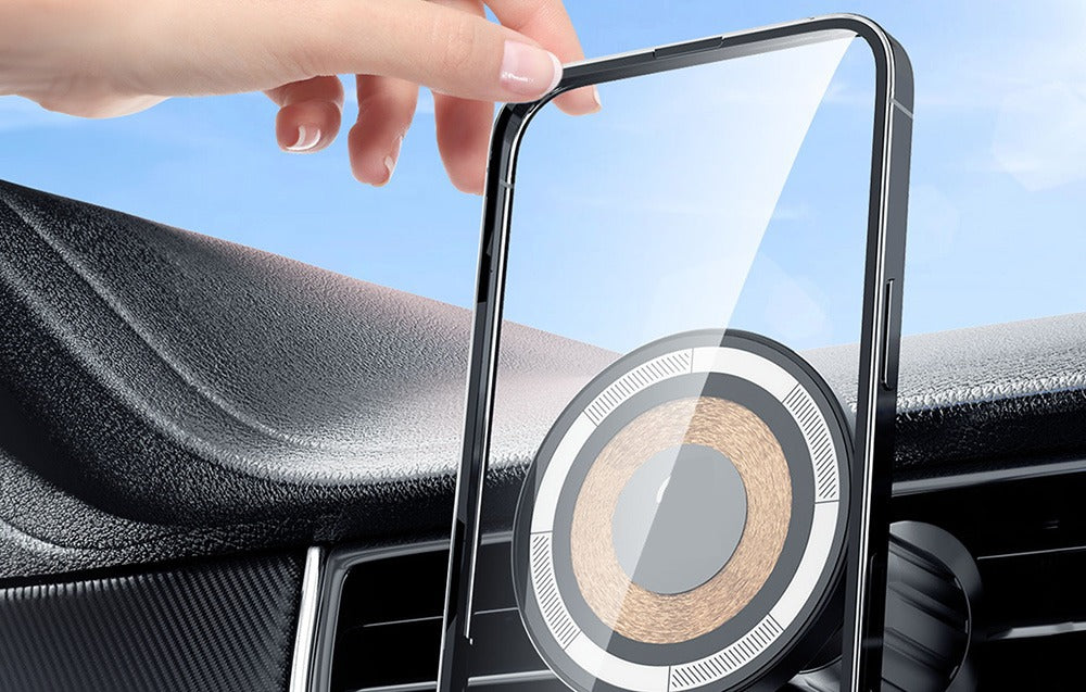 Asli Global 15W MagSafe Wireless Car Holder with Magnetic Ring MagDrive Pro - Fast Charging - 360 Degree Asli Global 15W MagSafe Wireless Car Holder with Magnetic Ring MagDrive Pro - Fast Charging - 360 Degree